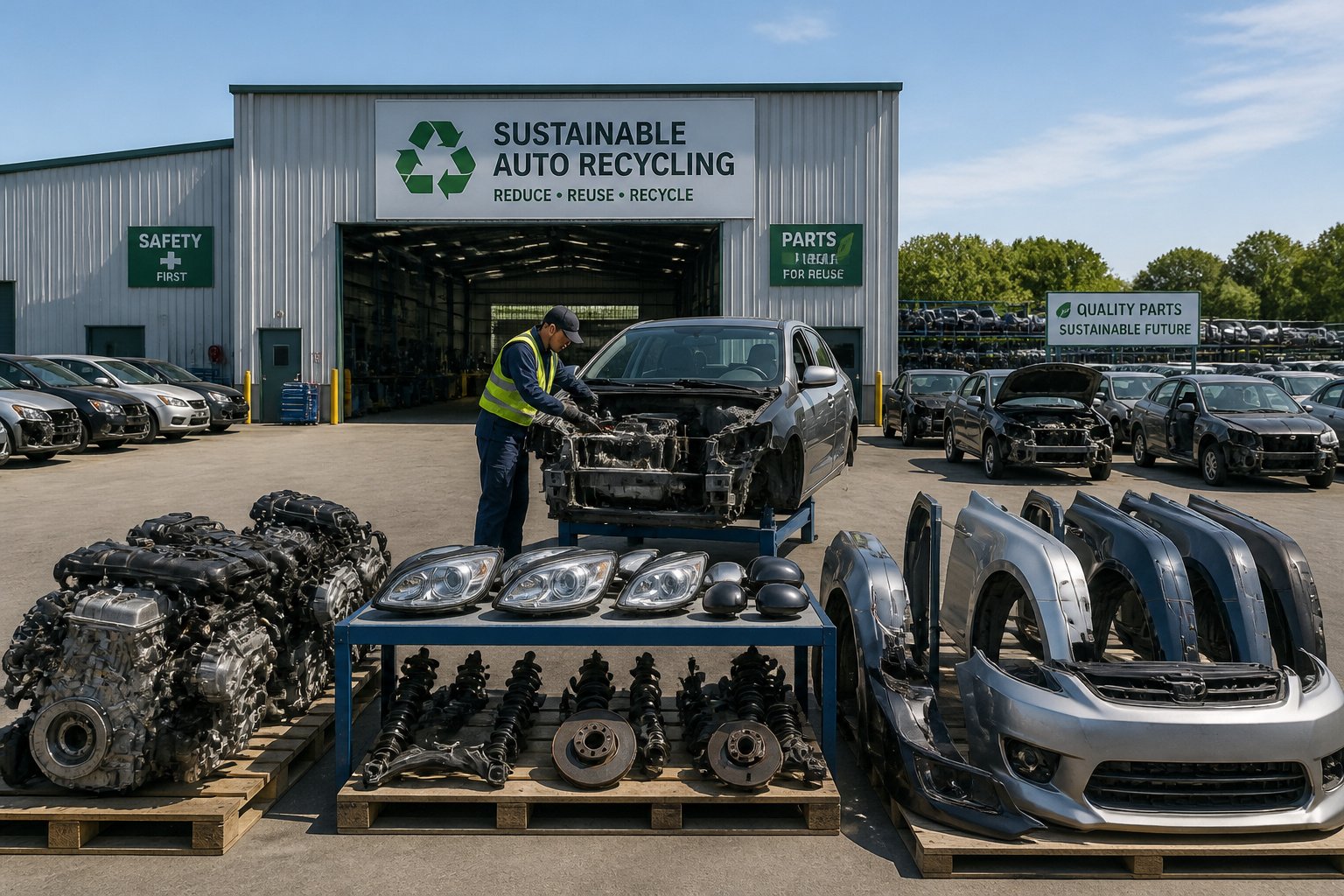 Casse auto Montpellier : pièces et épaves gérées 1 Centre de recyclage automobile durable