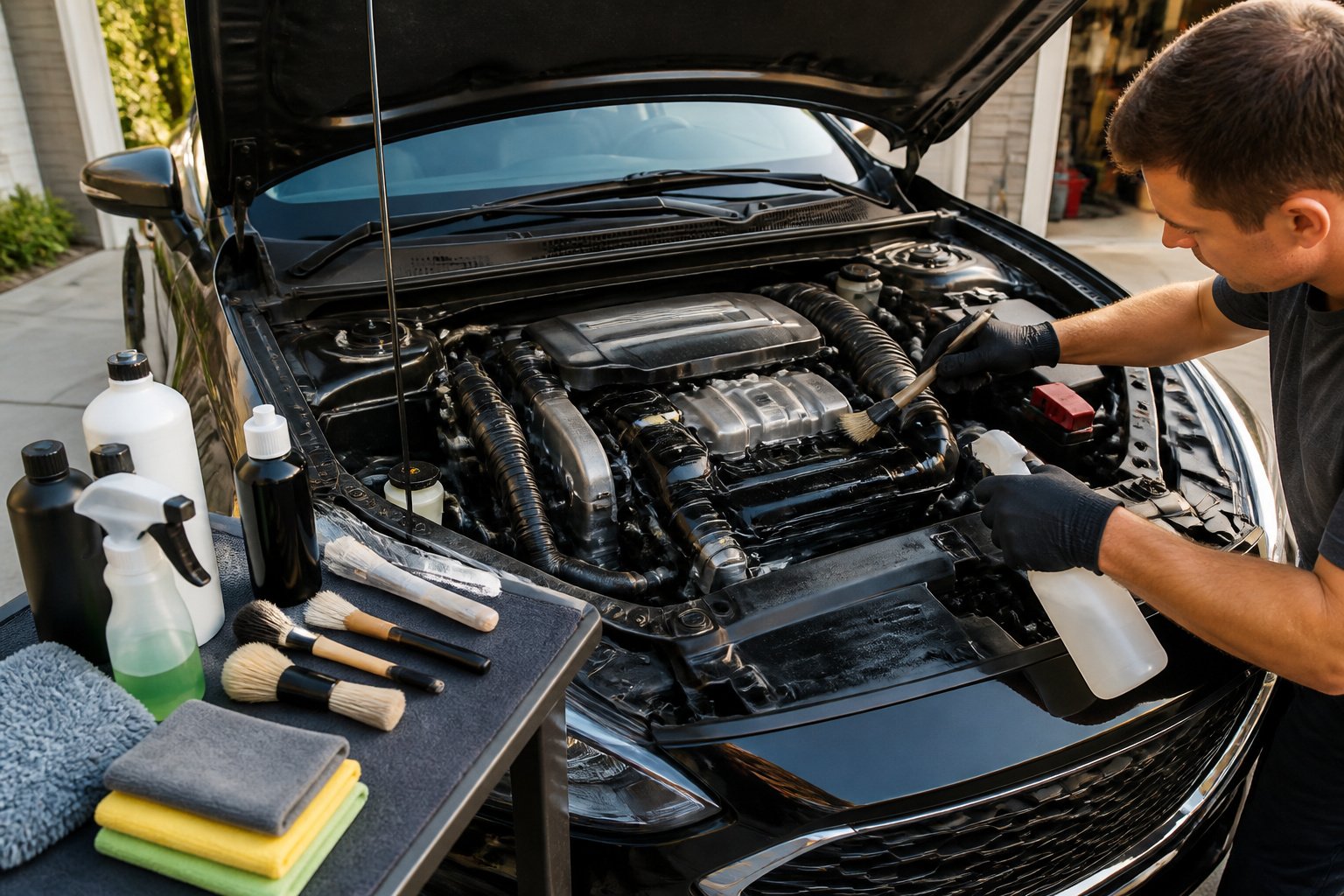 Nettoyer ton moteur : les étapes pour une voiture au top 2 Nettoyage moteur precision et soin