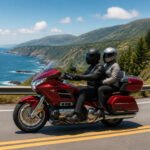 Voyage moto sur route panoramique